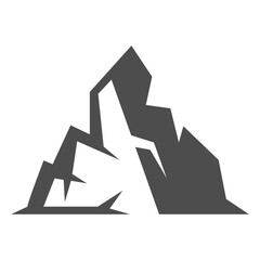 Illustration of a Mountain or Rock Formation