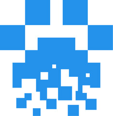 Modern Pixel-Inspired Logo for Pet Tech Company