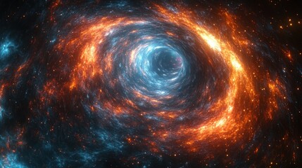Cosmic vortex of fire and ice