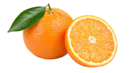 orange isolated png whole orange and a half on transparent background orang fruit no background full depth of field transparent png