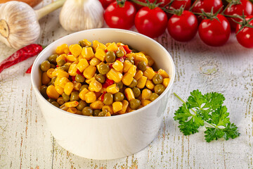 Mexican vegetable mix - corn, pepper and peas