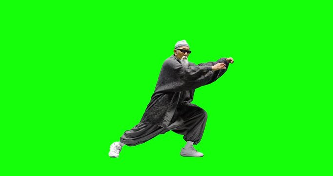 old karate man