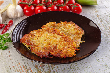 Golden fried potato pancake - Draniki