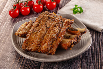 Steamed pork ribs with spices
