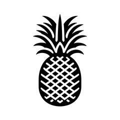 pineapple vector illustration on white background