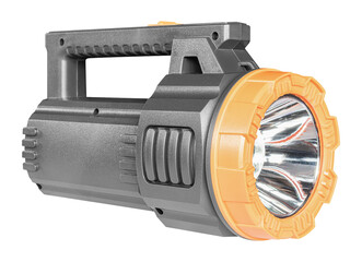 Gray and orange flashlight