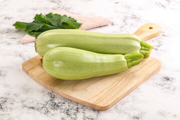 Raw frsh ripe zucchini vegetable