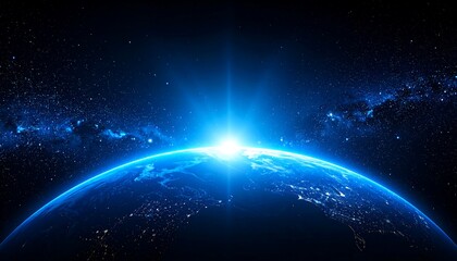 Earth Sunrise From Space