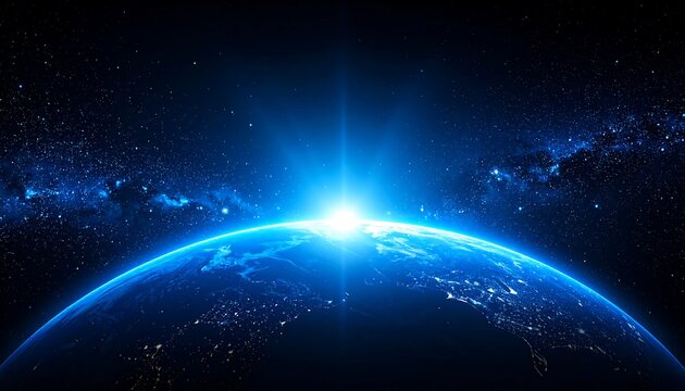 Earth sunrise from space (1)