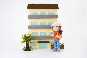 あみぐるみ人形　防災・避難訓練