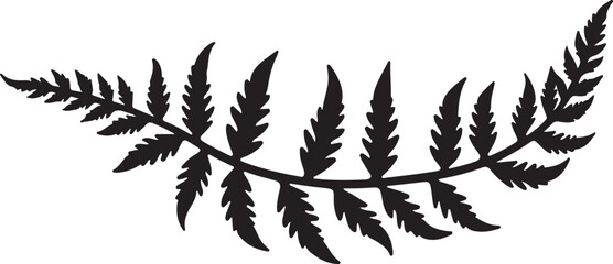 Naklejka premium 8 Fern Leaf Silhouette Bundle