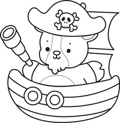 Coloring pages of cute goat animal icon stickers.

