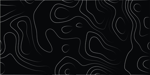 Abstract topographic map graphic design with a dark background and flowing lines evokes a sense of depth and organic complexity perfect for digital design.