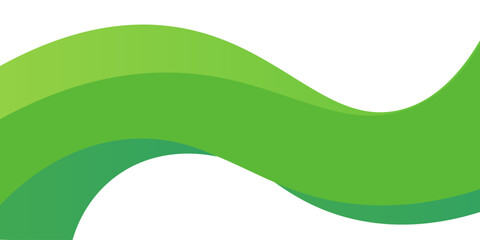 Green creative wave business banner background