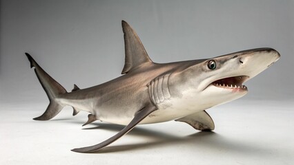 Naklejka premium Hammerhead Shark on studio background