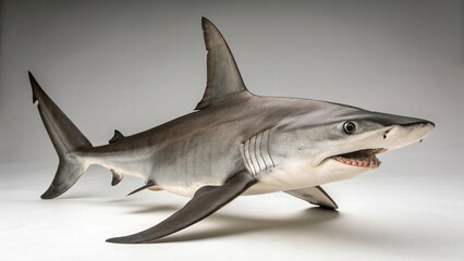 Naklejka premium Hammerhead Shark on studio background