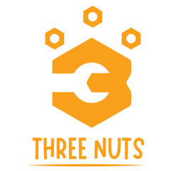 Three Nuts Logo Design