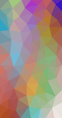 Fototapeta premium Vertical abstract low polygon modern multicolor background Texture design