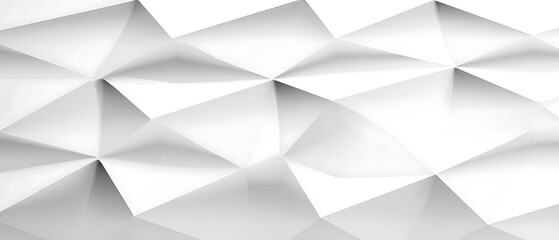 Geometric design white abstract polygonal background