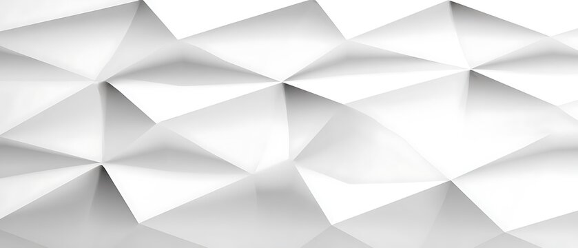 Geometric design white abstract polygonal background - Powered by Adobe
