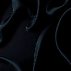 Black Velvet Fabric Texture Close-Up