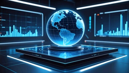 Global data visualization on a digital platform