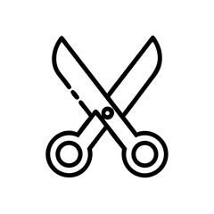 Scissors Icon for Creativity and Crafting Topics
