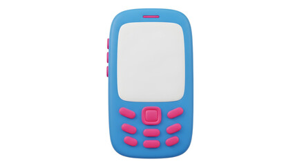 3d smartphone isolated on transparent background. Png