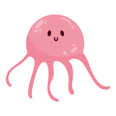 Cute Doodle Sea Creature Octopus