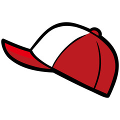 Trucker Hat Cap Drawing Vector Illustration
