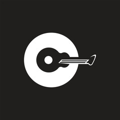 letter G and guitar logo