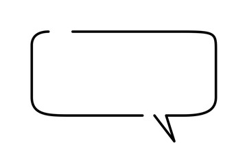 手書き風のシンプルで可愛い吹き出し