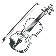 Obraz premium violin isolated on white