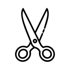 Scissors Icon for Creativity and Crafting Topics