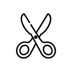 Fototapeta premium Scissors Icon for Creativity and Crafting Topics