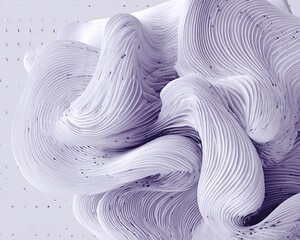 Abstract flowing elegant parametric architecture design