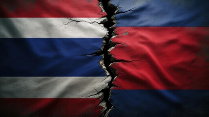 flag of thailand cambodia