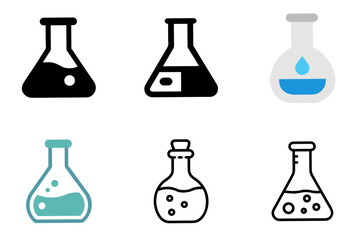Flask Icon Vector Illustration