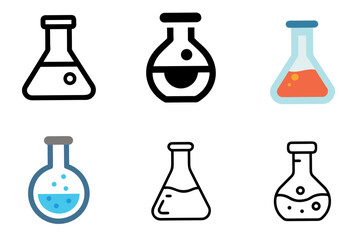 Flask Icon Vector Illustration