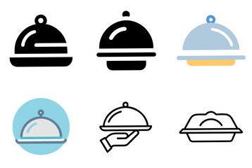 Fototapeta premium Food Tray Icon Vector Illustration