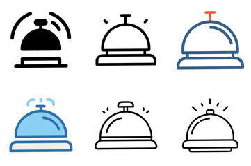 Fototapeta premium Hotel Bell Icon Vector Illustration