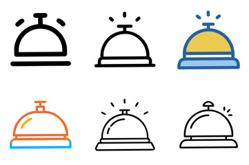 Fototapeta premium Hotel Bell Icon Vector Illustration