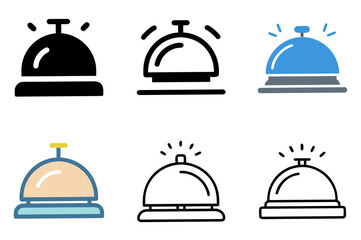 Fototapeta premium Hotel Bell Icon Vector Illustration
