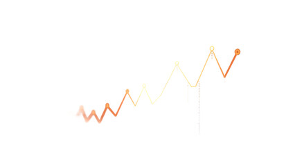 Business analytics line icon set forecast data stream ai trendline icons collection isolated on whit