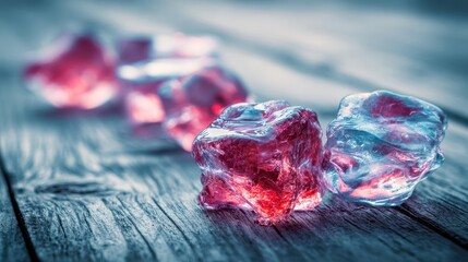 lliquid crystal on wooden background