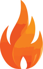 Tanzende Flamme, Stylized flame design in vibrant colors with a modern look, Stylized fire logo vector design with vibrant orange and yellow hues featuring smooth curves	