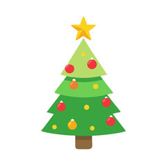 christmas tree vector illustration