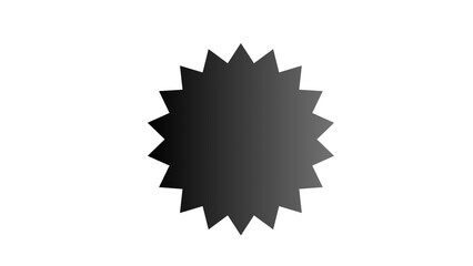 Hexagonal icon isolated on white