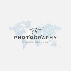 World Photography Day text, calligraphy and vector illustration creative design of photography day