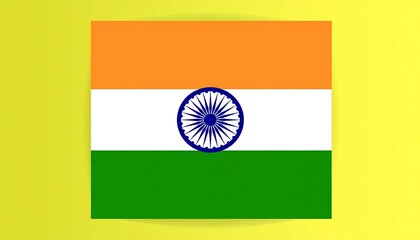 Indian flag, saffron, white, green
